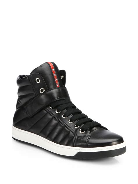 prada platform sneakers price|Prada designer high top sneakers.